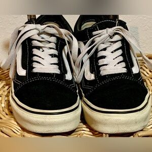 Vans Black and White Athletic Shoes